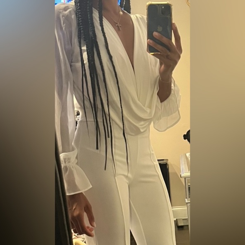 Fashion Nova White Blouse Top